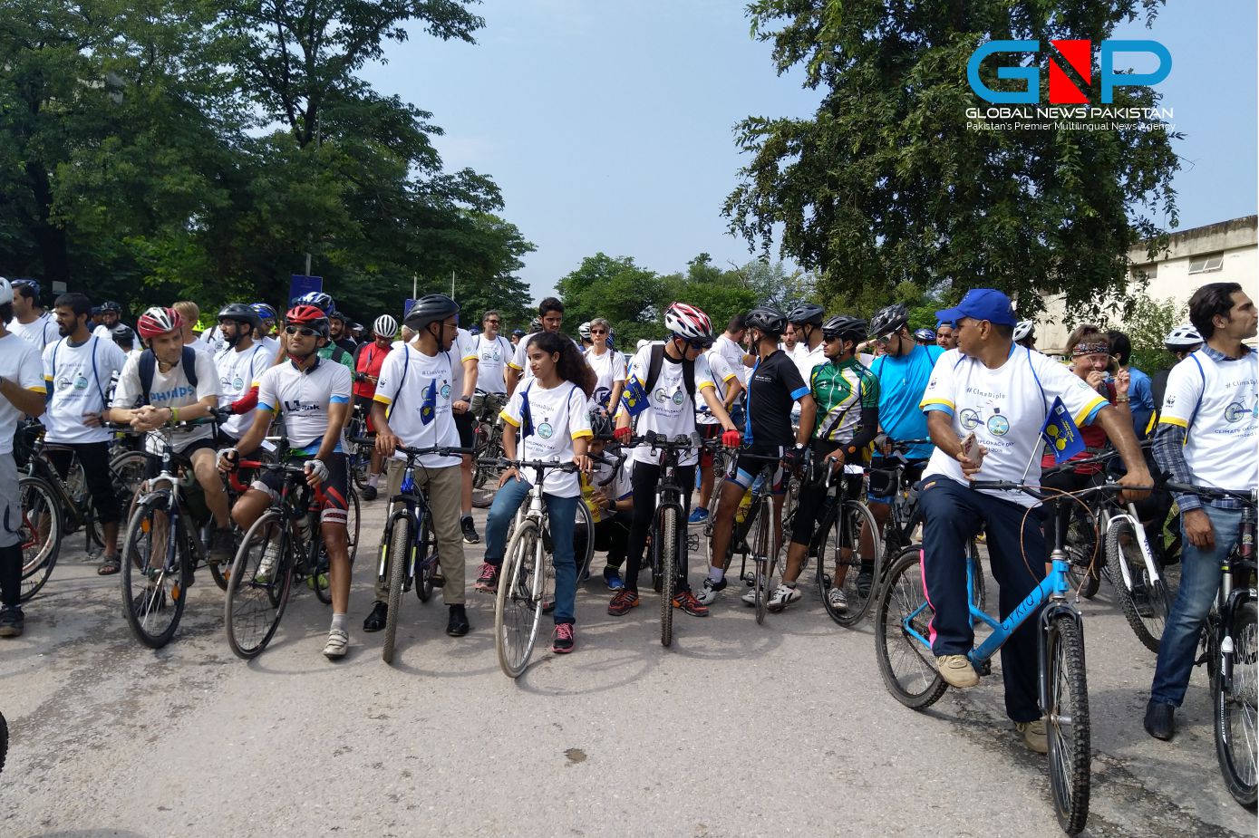 Pedalling for action on climate change 8