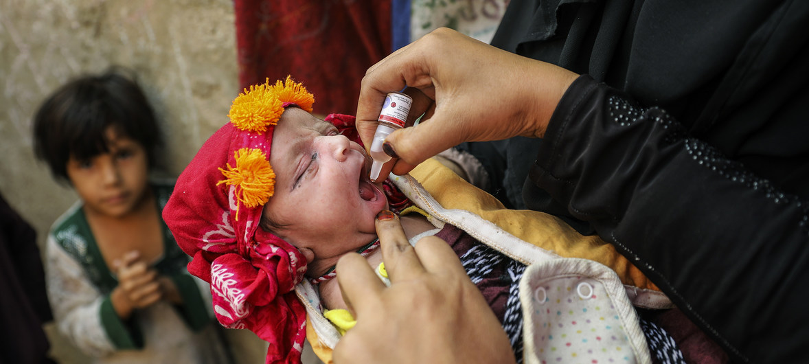 Polio eradication a UN priority says Guterres in Pakistan visit