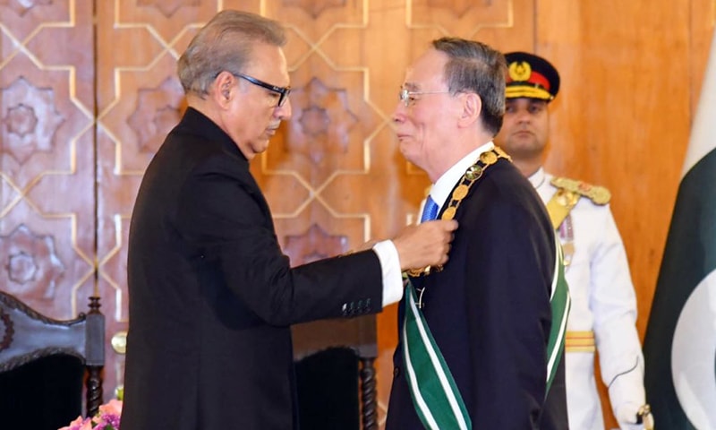 President Arif Alvi and Chinese Vice President