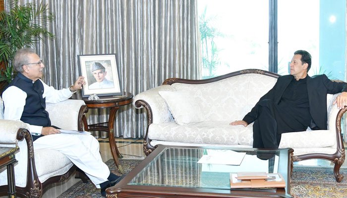 Prime minister Imran Khan held a meeting with President Dr. Arif Alvi