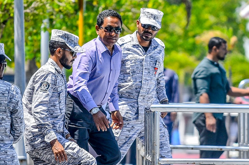 In 2020, former President of Maldives, Abdullah Yameen, began his political career again after serving time for theft.