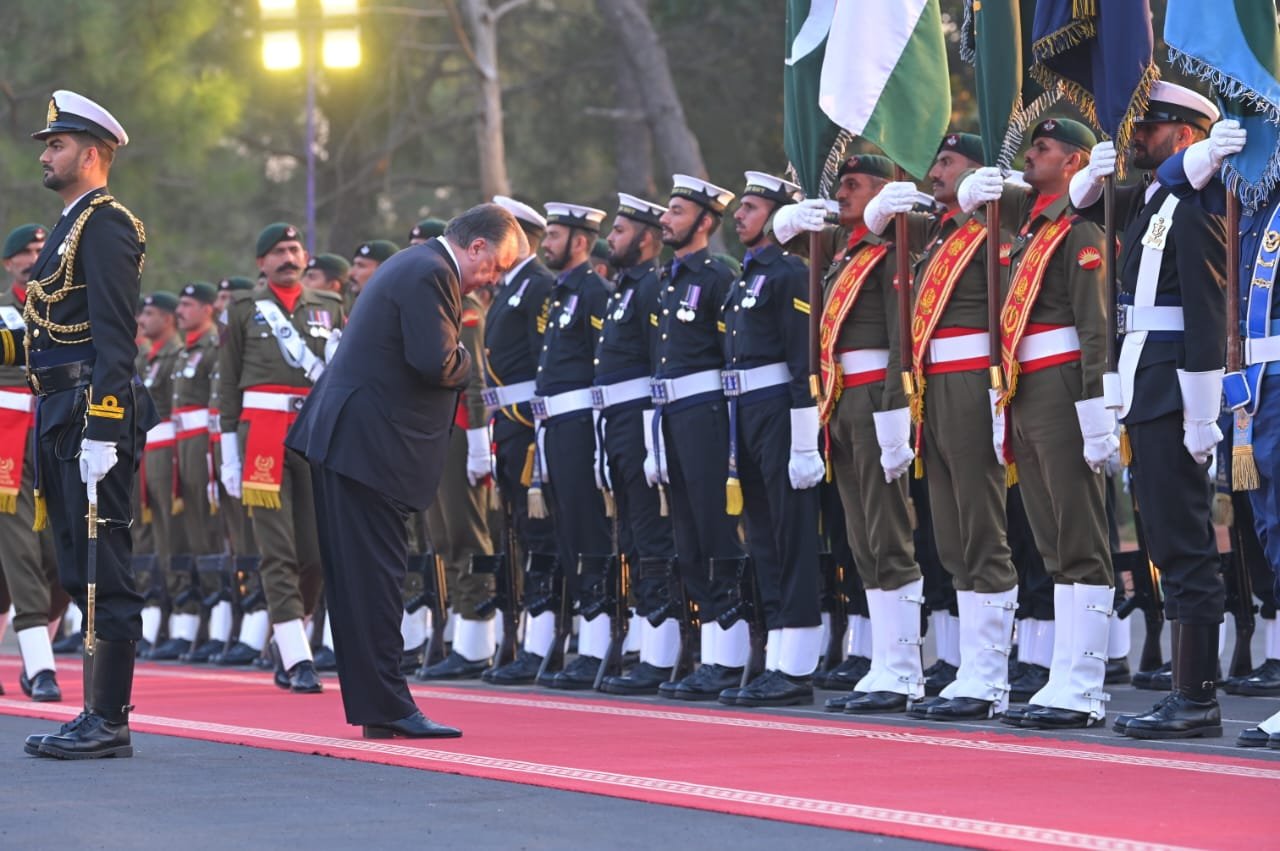 President of Tajikistan, Emomali Rahmon on his arrival in Pakistan.