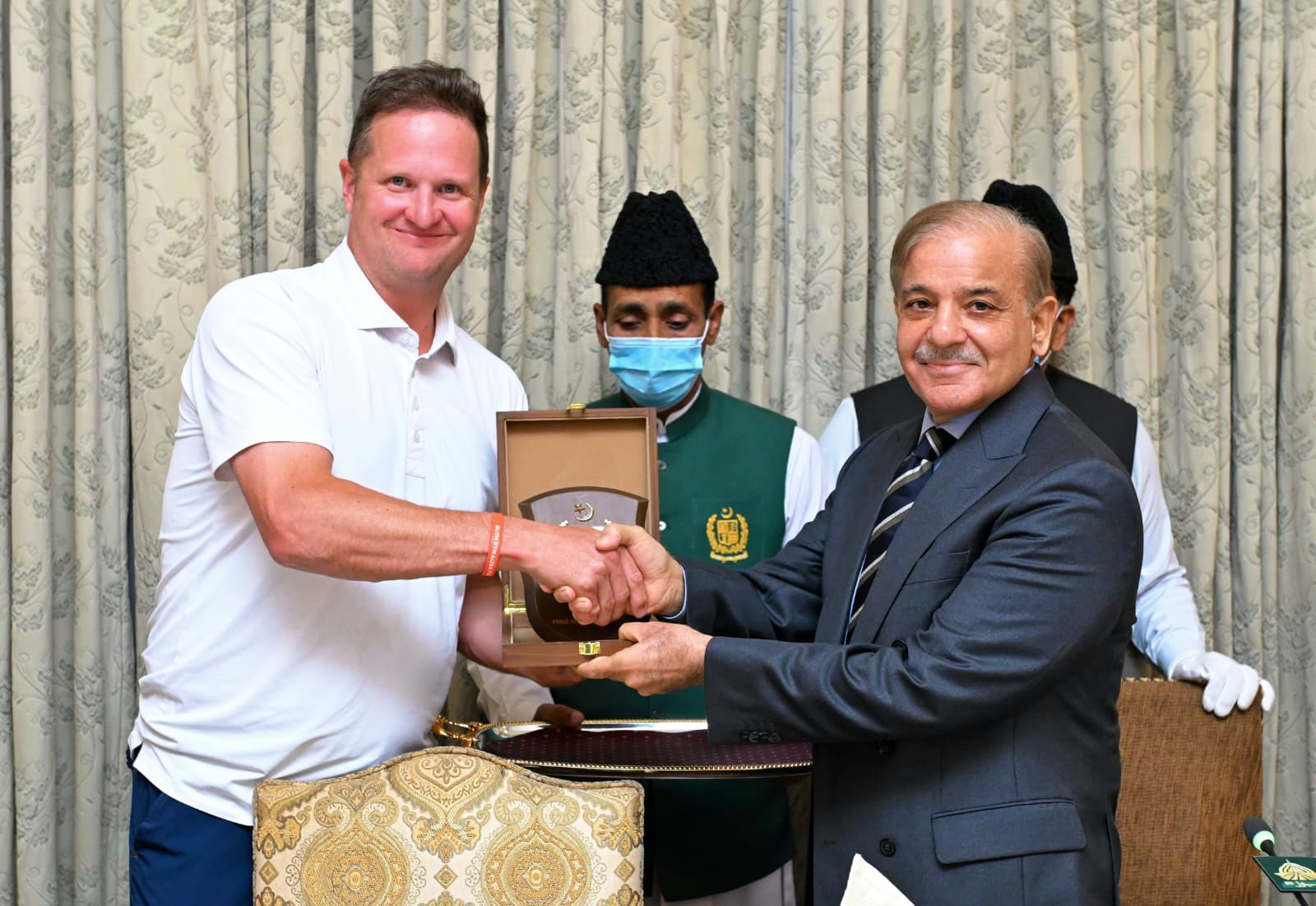 Prime Minister Shehbaz Sharif hosted a reception for Pakistan and England Cricket team.