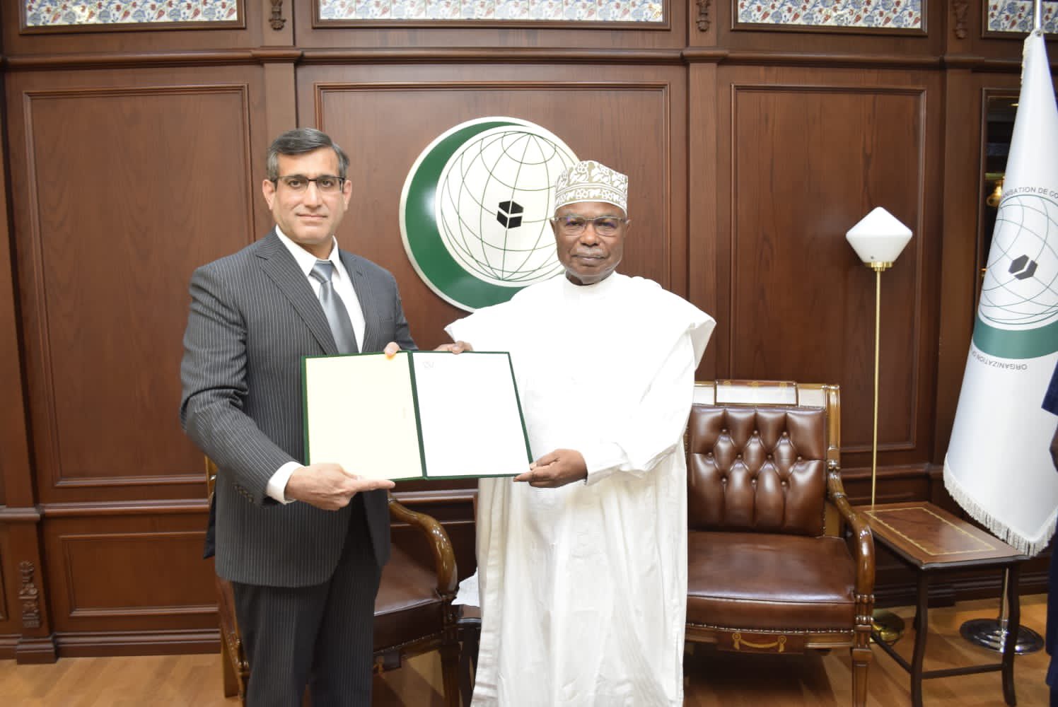 Ambassador Syed Mohammad Fawad Sher Presented Credentials to OIC Secretary-General.
