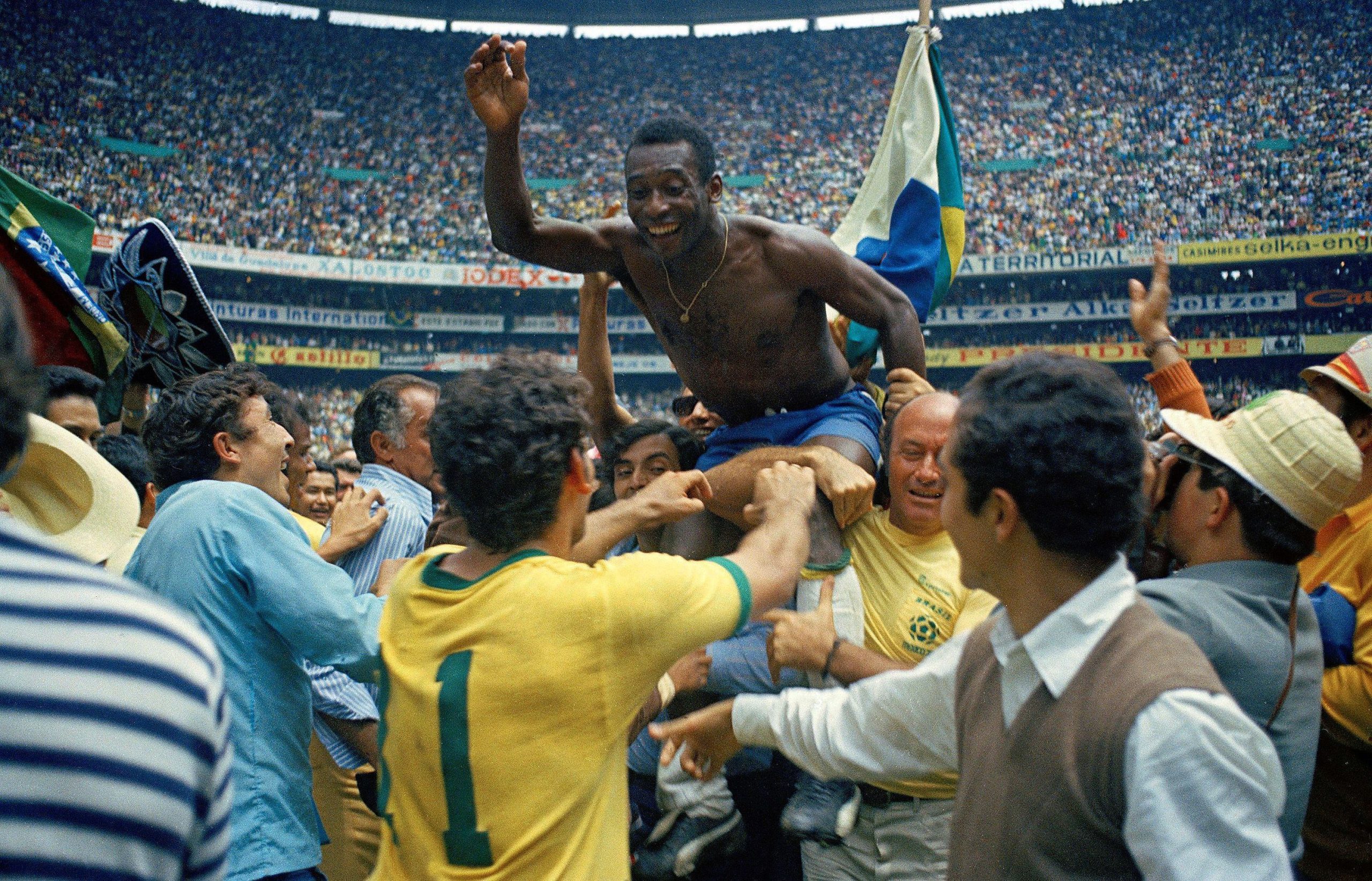 Pele, after winning Football world cup.