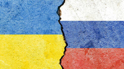 Abstract Ukraine Russia international political economic relationship conflicts concept texture background