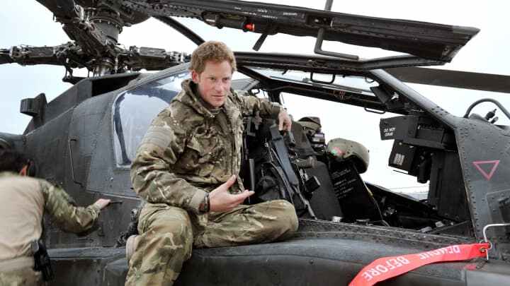 Prince Harry in soldier dress