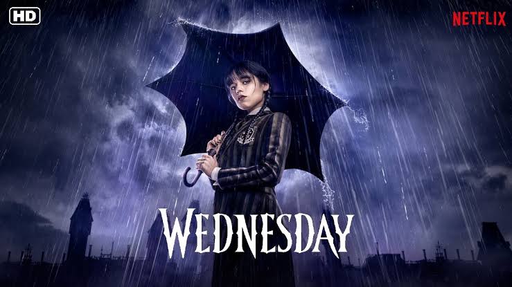 Poster of Netflix Show Wednesday.