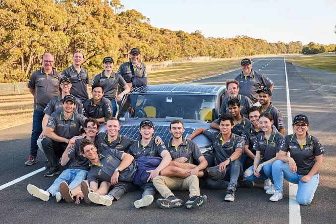 Australian team which built the fastest solar powered EV