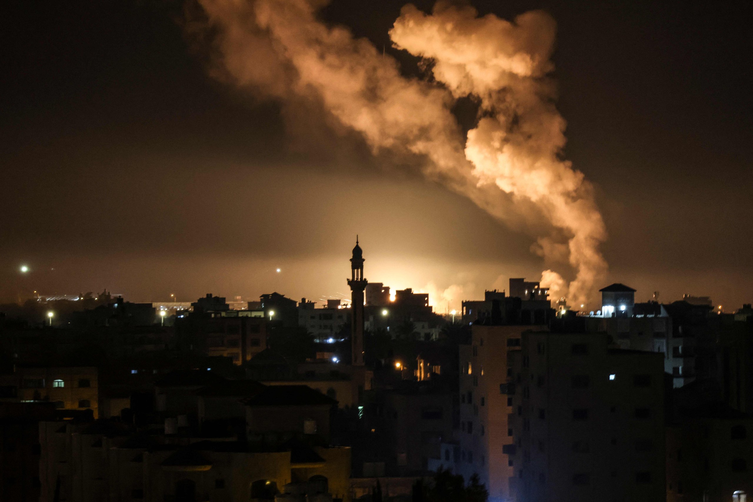 Air strike by Israel Air Force on Gaza.