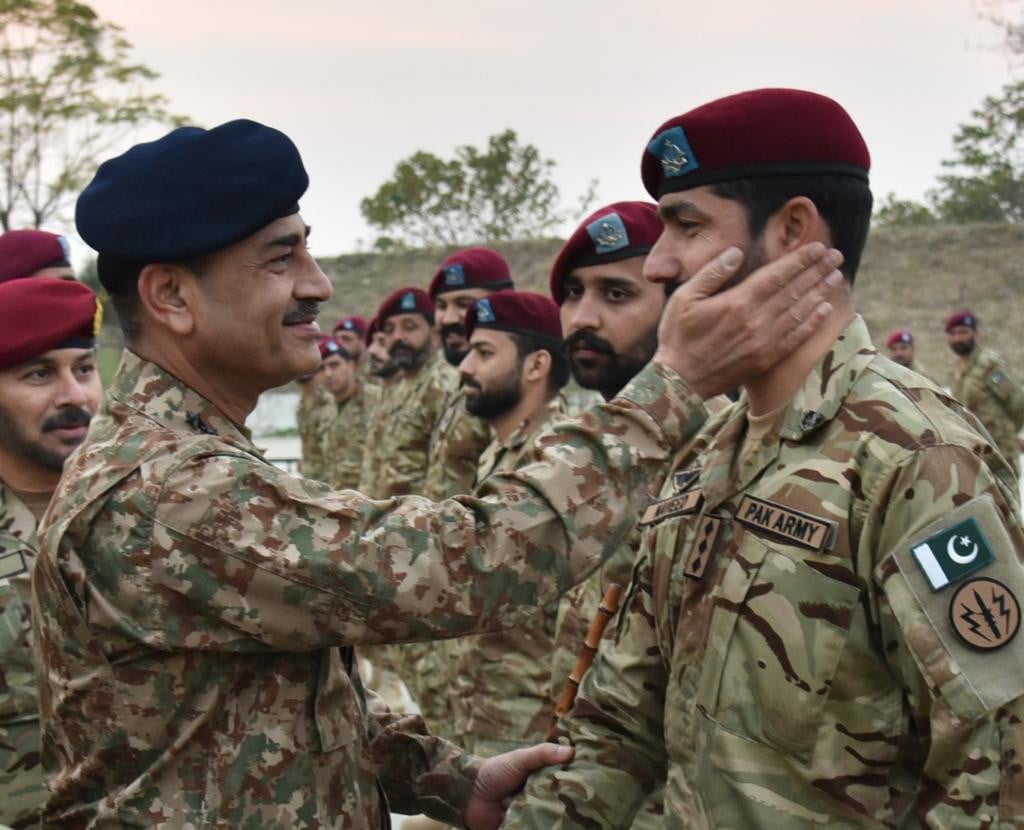 Image of Chief of Army Staff (COAS) General Syed Asim Munir while his visit to Miranshah - North Waziristan and Tarbela, in december 2022.
