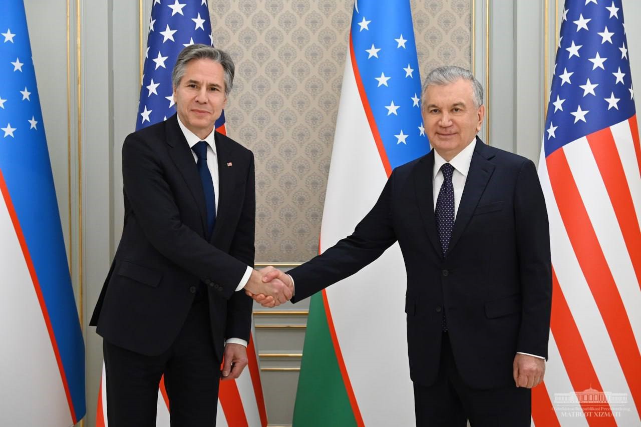 President of Uzbekistan meets with US Secretary of State