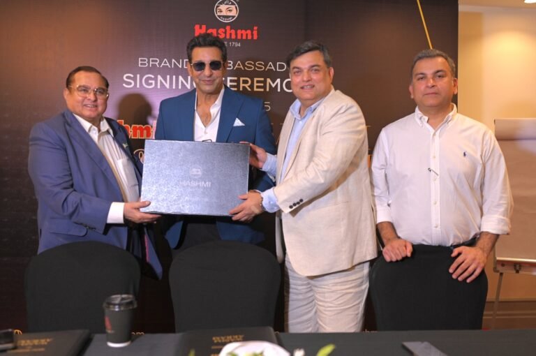 Cricket Legend ‘Waseem Akram appointment as Global Brand Ambassador of HASHMI ISPAGHOl’