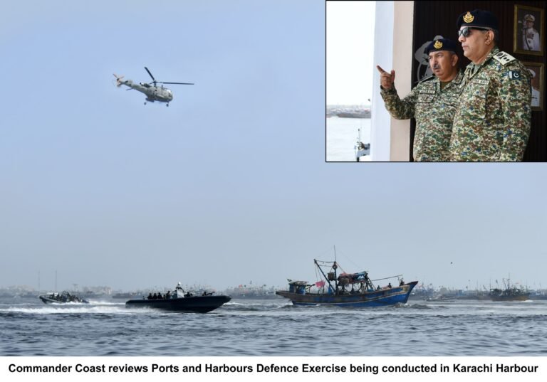 PAK NAVY CONDUCTS EXERCISES TO HARBOURS AGAINST SUB-CONVENTIONAL THREATS