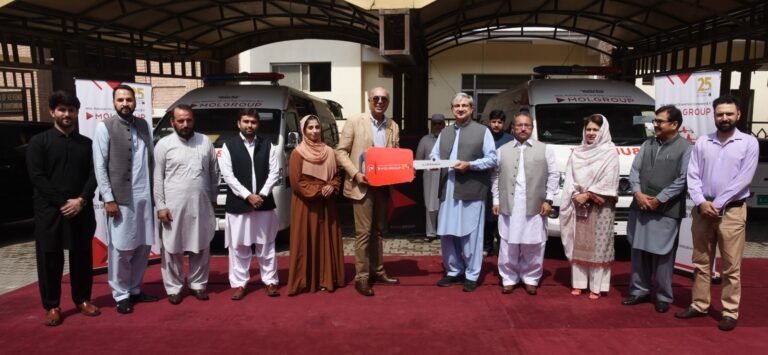 MOL Pakistan reaffirms support for healthcare in Providences, CEO MOL