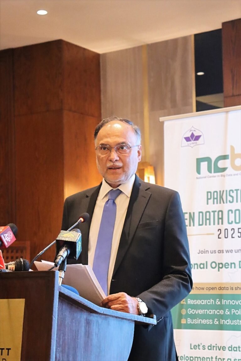 Pakistan’s development will be driven by code and data, Ahsan Iqbal