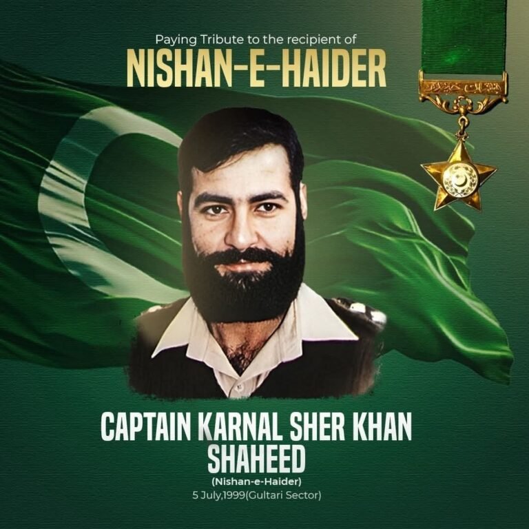 Martyrdom anniversary of Capt Karnal Sher Khan (N. H) observed