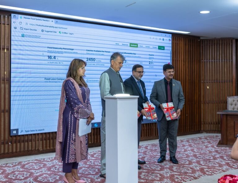 Govt Launches “Pakistan National Food System Transformation Website
