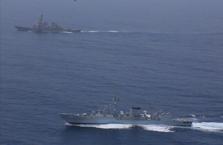 PNS SHAMSHEER CONDUCTS EXERCISE WITH USS FITZGERALD IN NORTH INDIAN OCEAN