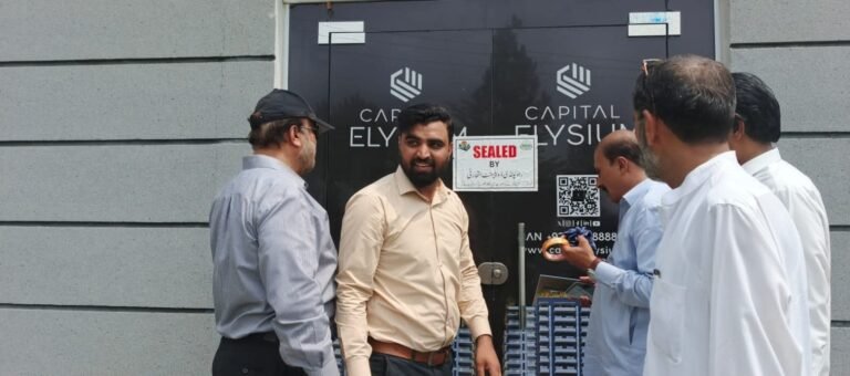 آر ڈی اے، موضع مصریوٹ میں غیر قانونی زیر تعمیر عمارت سر بمہر کی دی گئی۔
