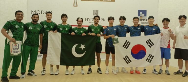Pakistan beat Korea in World Junior Squash Team Championships