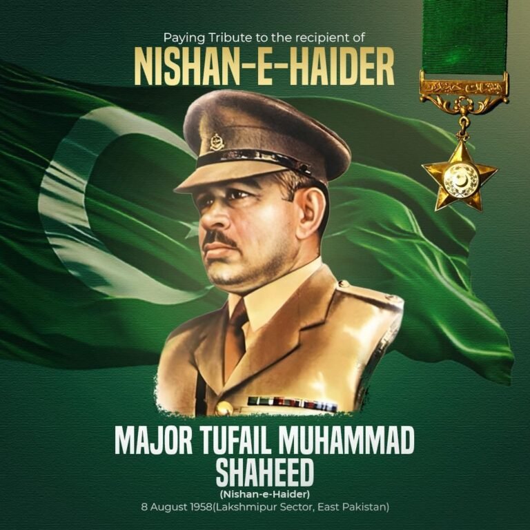 Martyrdom anniversary of Major Tufail Shaheed observed