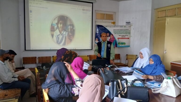 WHO trains 49,000 for Pakistan’s first HPV campaign protecting 13M girls