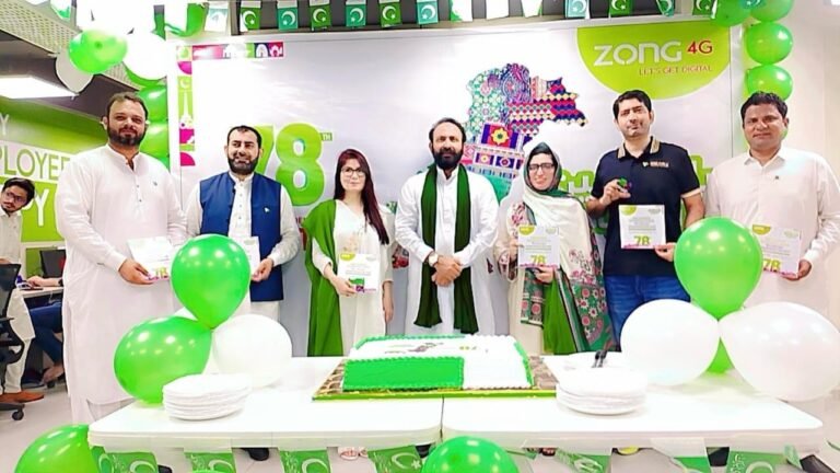 Zong marked the country’s 78th Independence Day with vibrant celebrations across Pakistan
