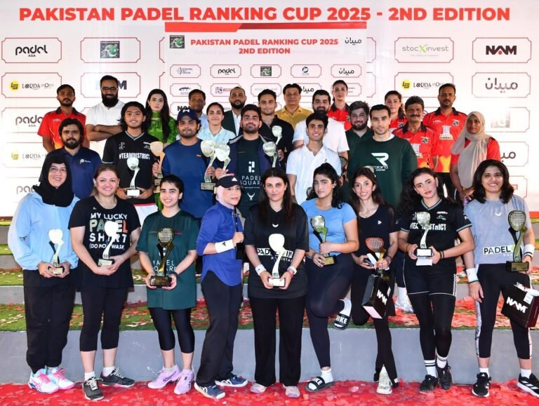 Lahore clinches men’s title at National Padel Ranking Cup in Karachi
