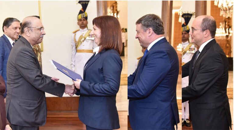 Envoys of Greece, Hungary & EU present credentials to President