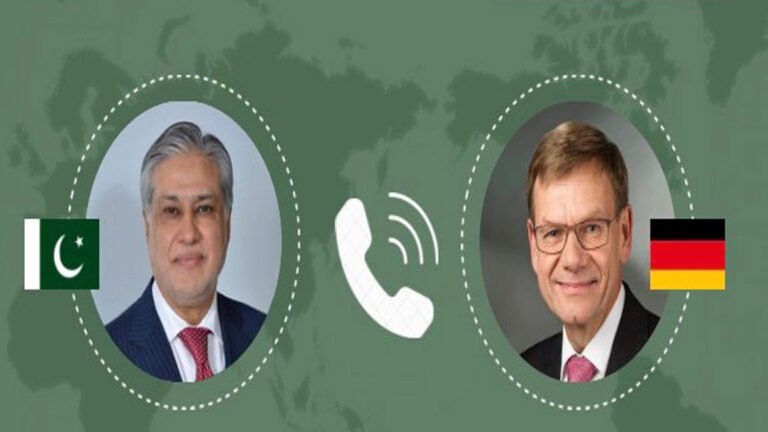 Dar, German FM discuss regional & global issues