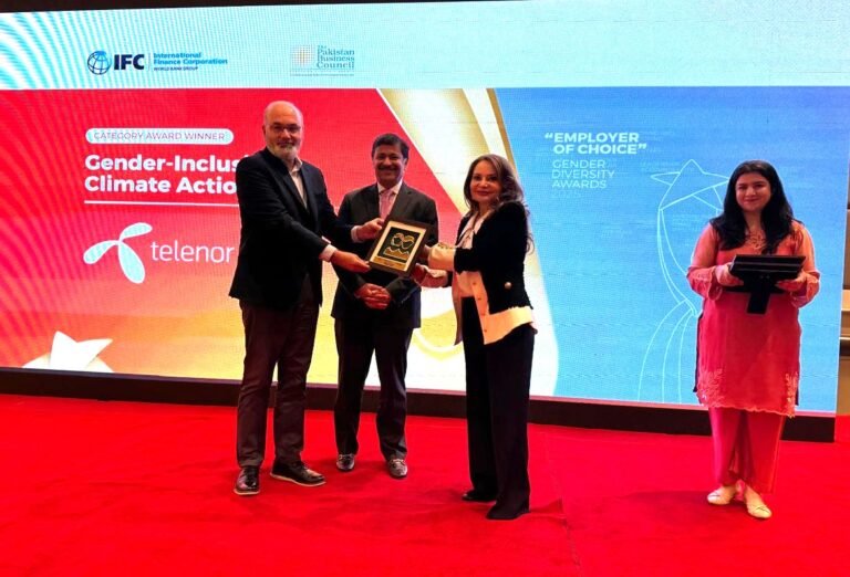 Telenor Pakistan wins 2025 Employer of Choice award for gender-inclusive climate action