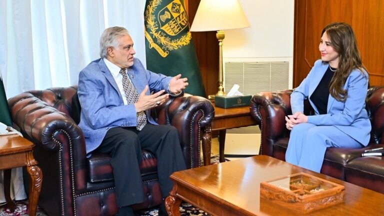 Dar satisfied over positive momentum in Pak-US relations