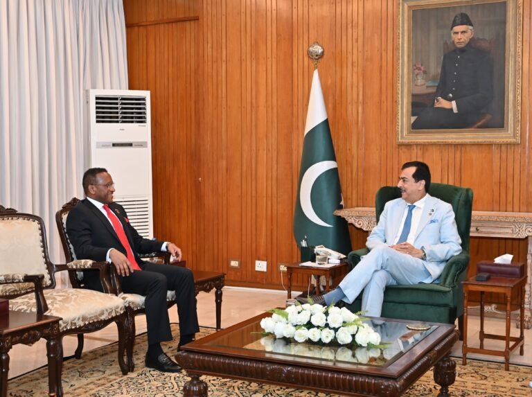 Gilani lauds Ethiopian ambassador’s role in strengthening bilateral relations