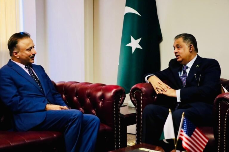 Ambassador Rizwan Saeed receives Tariq Karim for farewell call