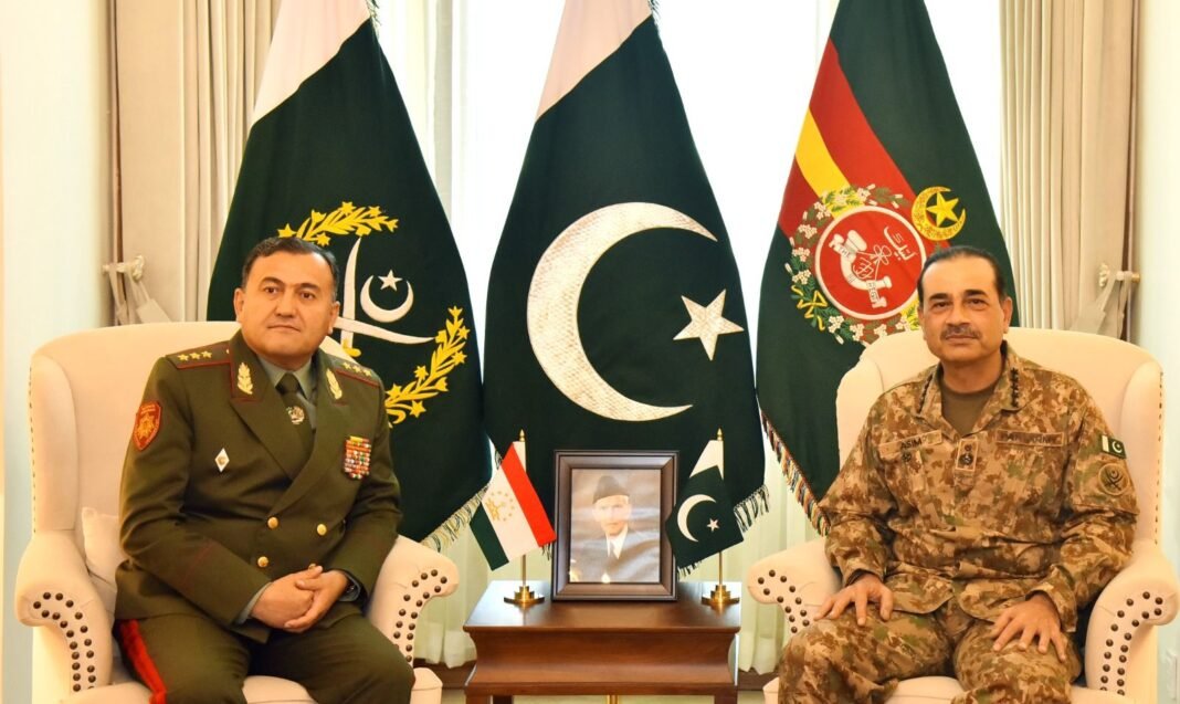 Pakistan committed to stronger defence ties with Tajikistan, COAS