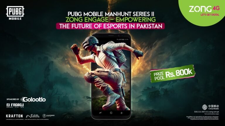 Zong 4G Powers Pakistan’s Biggest PUBGM Tournament – Manhunt II