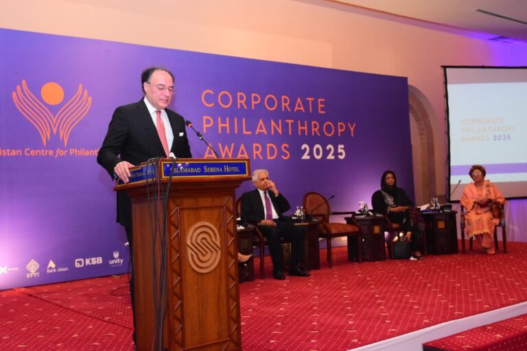 Aurangzeb urges strengthening Pakistan’s ‘moral economy’ through corporate philanthropy