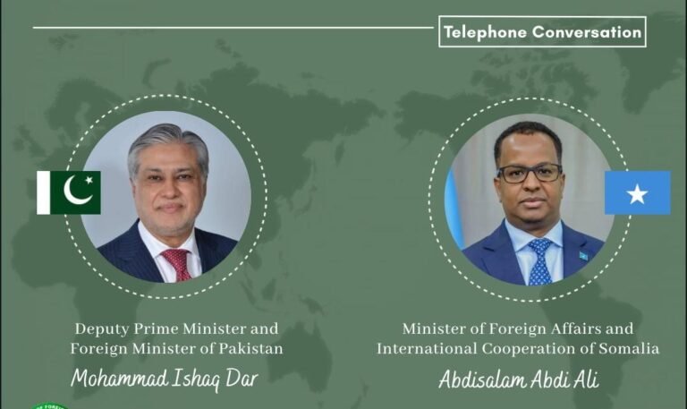 Dar reaffirms Pakistan’s full support for Somalia’s sovereignty