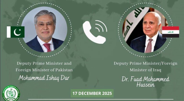 Pak-Iraq vow to cement ties in political, economic domains