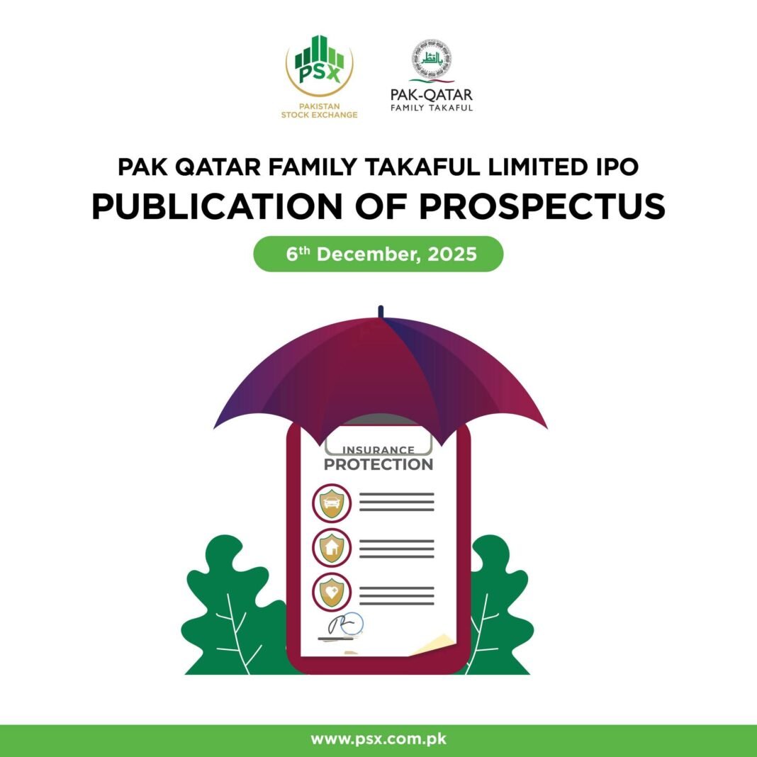 Pak-Qatar Family Takaful Set to Raise 1.1 billion through IPO