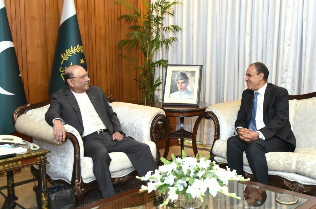 President Zardari stresses greater investment with Egypt in diverse fields
