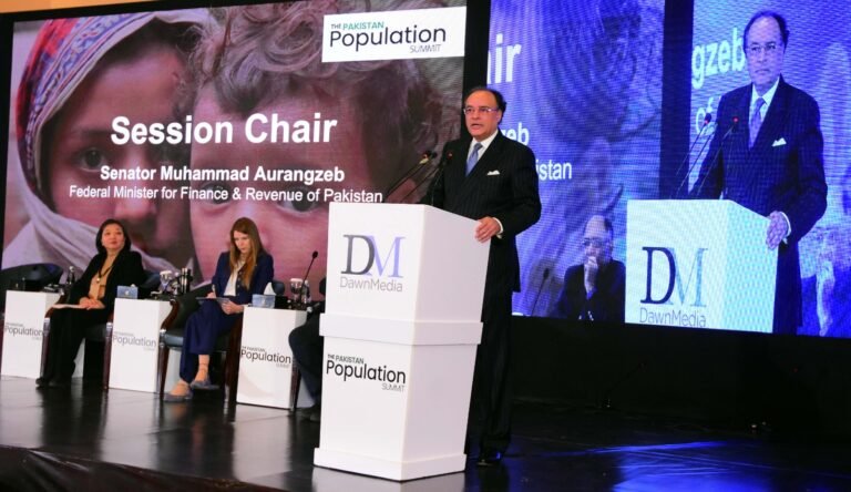 Pakistan’s economic future depends on tackling population, climate risks, Aurangzeb