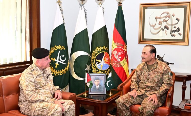 COAS emphasizes stronger Pak-Jordan defence ties
