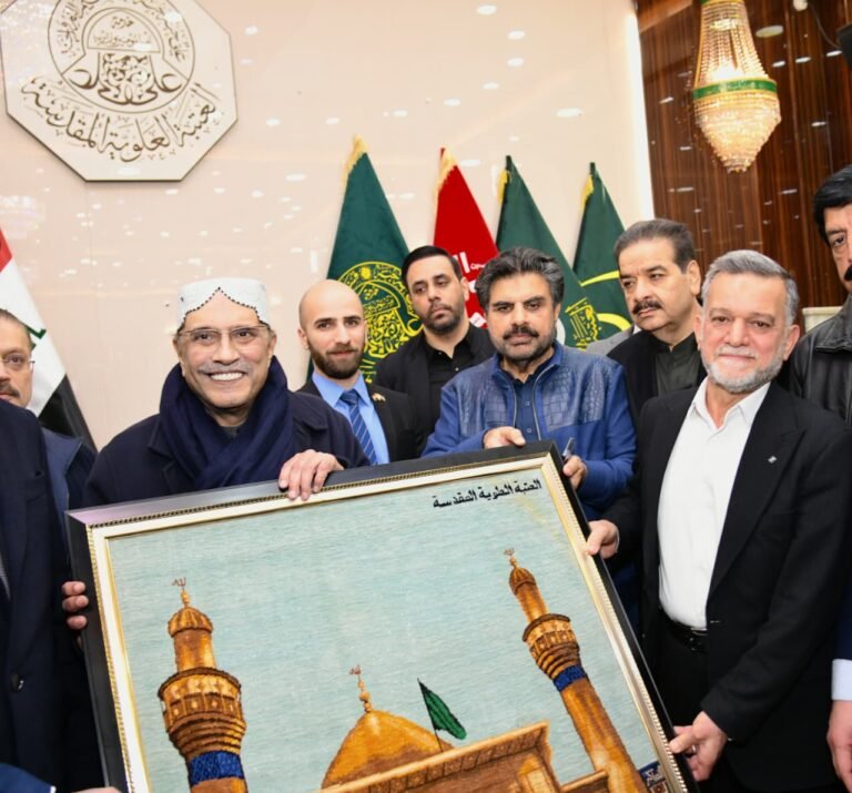 President Zardari Pays Homage at Iraqi Shrines, Urges Unity in the Muslim World