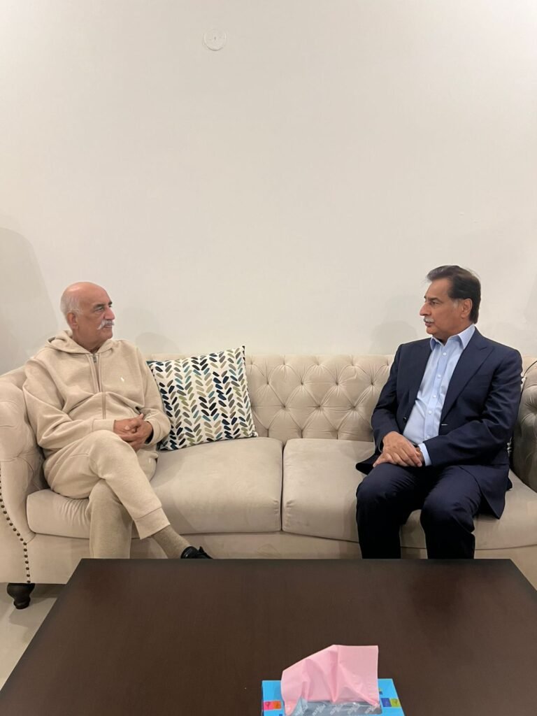 NA Speaker visits MNAs Syed Khursheed Shah and Nauman Islam to Inquire After Their Health