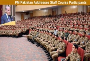 PM Shehbaz Lauds Armed Forces at Command and Staff College