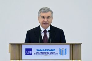 resident Shavkat Mirziyoyev welcomed world leaders and senior banking officials as Uzbekistan hosted the 59th Annual Meeting of the Board of Governors of the Asian Development Bank. Addressing the distinguished gathering, which included bank governors and international delegates. President Mirziyoyev expressed his sincere pleasure in welcoming participants to what he described as a prestigious and honorable forum for his country.