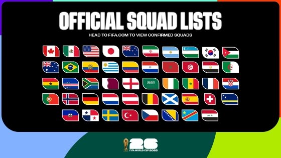 FIFA Releases Final Squad Lists for FIFA World Cup 2026