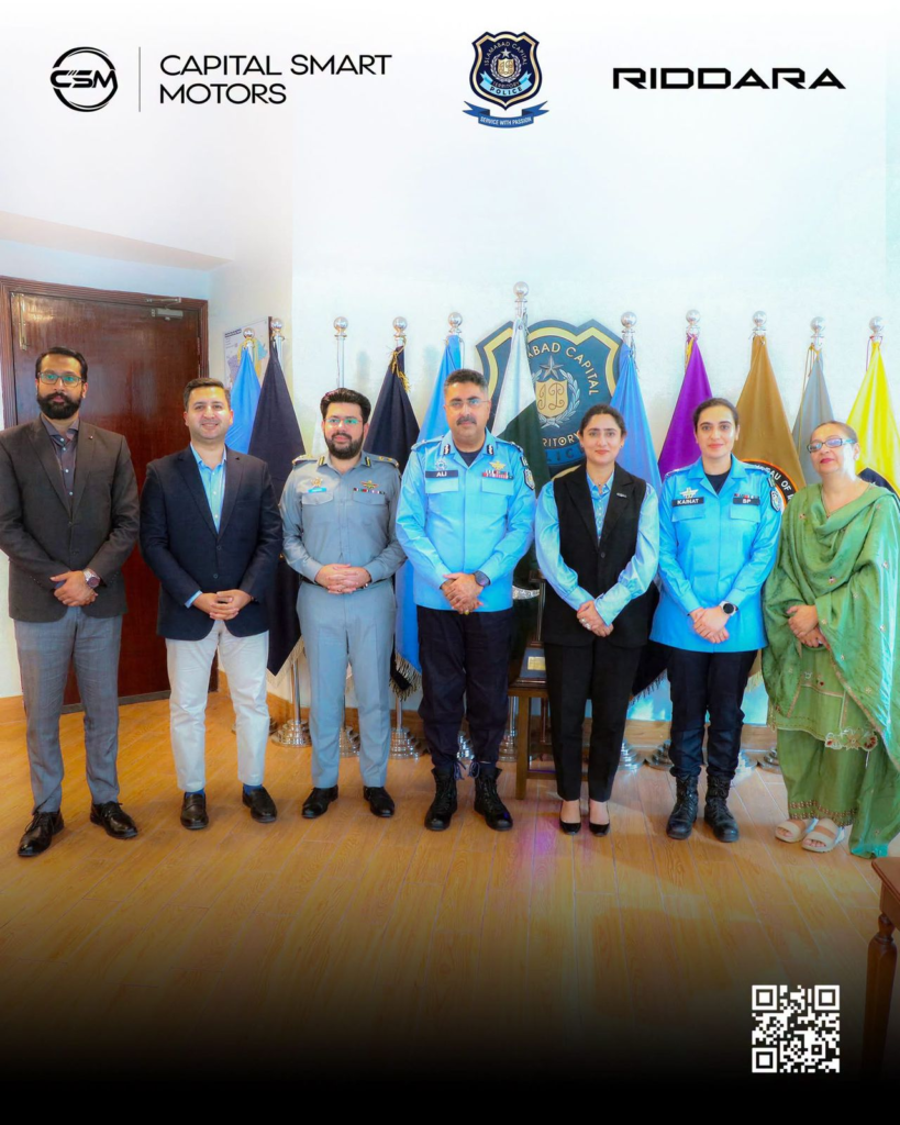Islamabad Police Adopt Electric Pickups RIDDARA to Green Its Fleet
